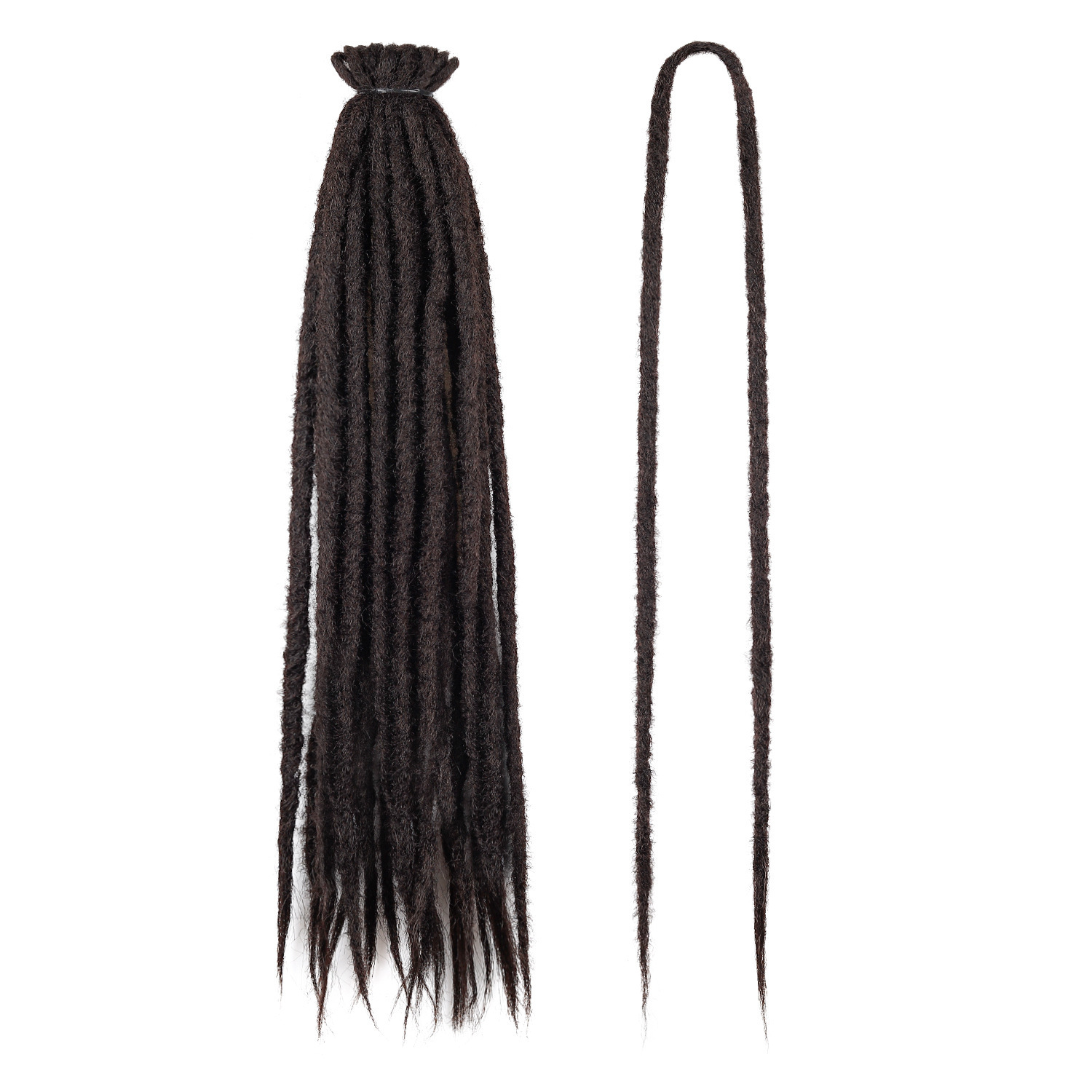 Exportación de comercio exterior europea y americana peruca de crochet una sola mano frotando trenzas africanas hip-hop 24 pulgadas trenzas perucas rectas trenzas
