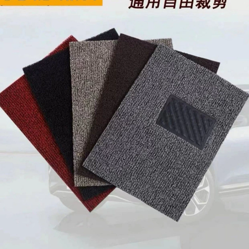 Автомобильные коврики с кольцами из проволоки, которые можно свободно разрезать, универсальный легко чистящийся защитный ковер, цельный для салона автомобиля