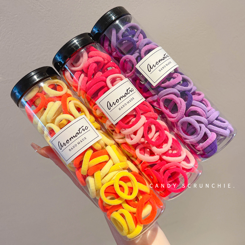 Banda de goma de los niños no hace daño al pelo toalla elástica anillo bebé pelo lazo pulgar anillo niña pelo cuerda accesorios para el cabello Anillo del pelo