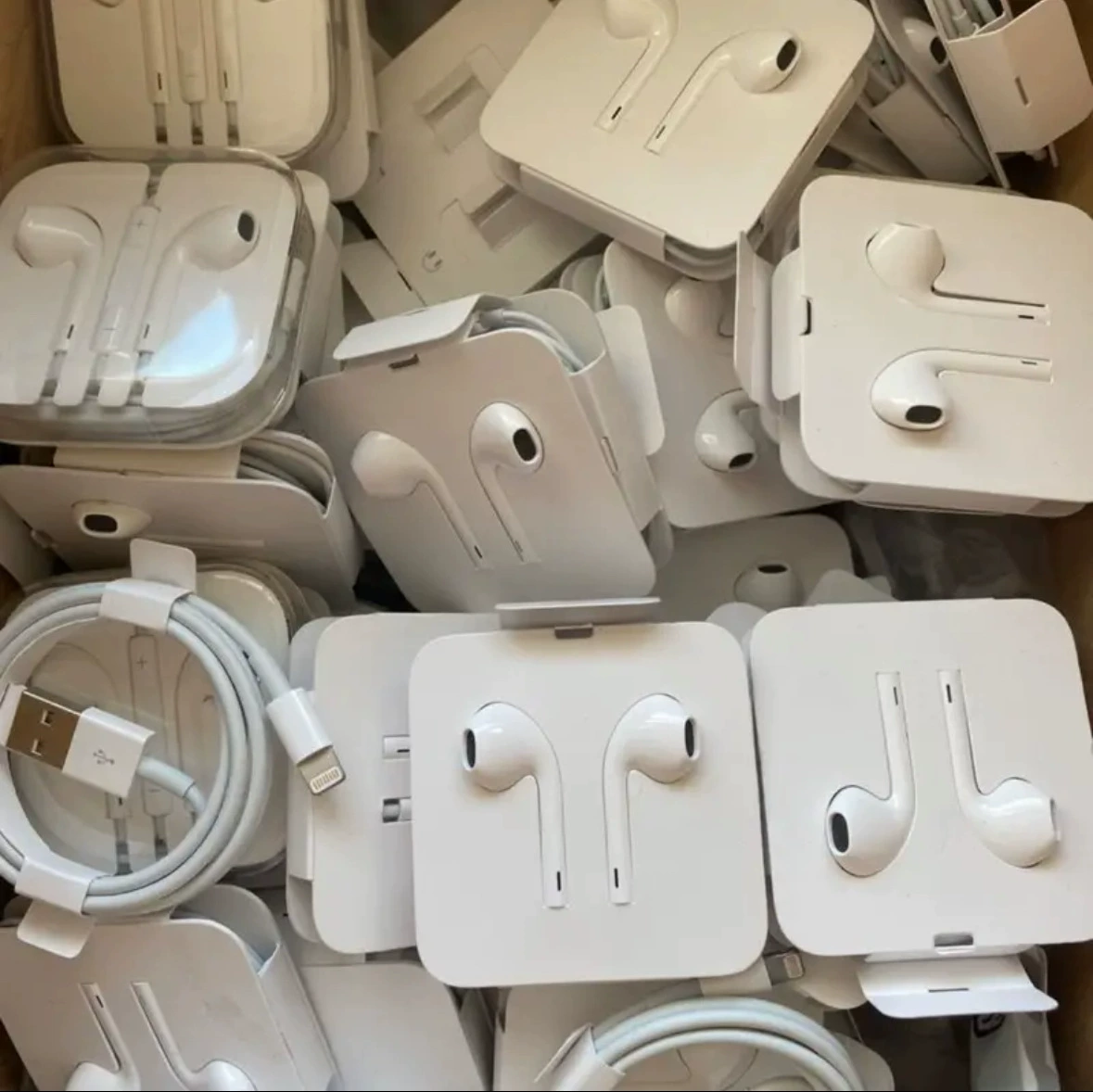 Подходит для мобильных телефонов Apple, оригинальные внутриканальные наушники 14 15 с плоскими наушниками, высокое качество звука