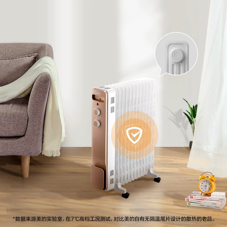 Многофункциональный обогреватель Midea, масляный радиатор для дома, электрический обогреватель для быстрого нагрева зимой