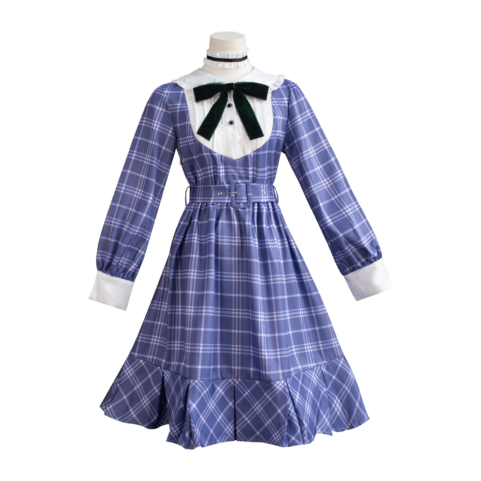 BanGDream Ruoye Mucos Plaid dress Ave Mujica Anime cosplay Costume