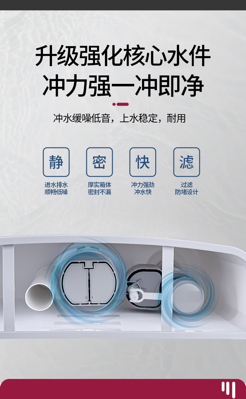 Toilet, squat toilet, bathroom flushing tank, squat toilet, household thickened wall-mounted squat toilet, factory supply chain wholesale undefined