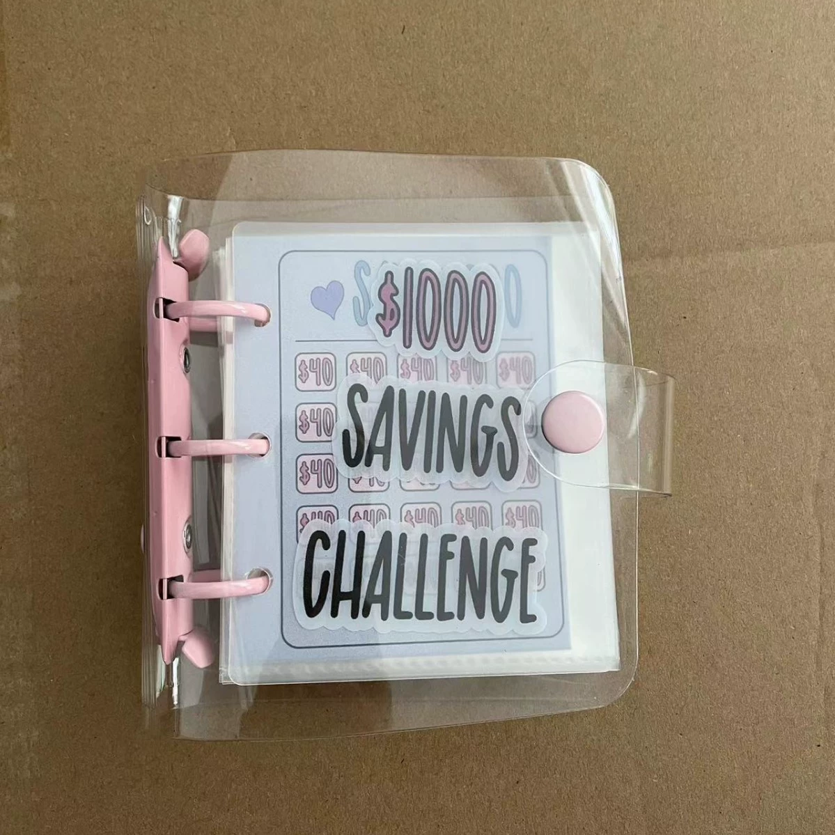 Пенал экономии PVC3 мини — 3-дыр PVC кассовый сберегатель, 11.5×10.5×2.5 см