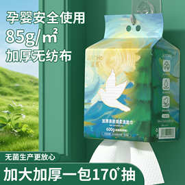 洗脸巾壁挂式纯棉全棉加大厚款家庭装一次性卸妆洁面棉柔擦脸巾