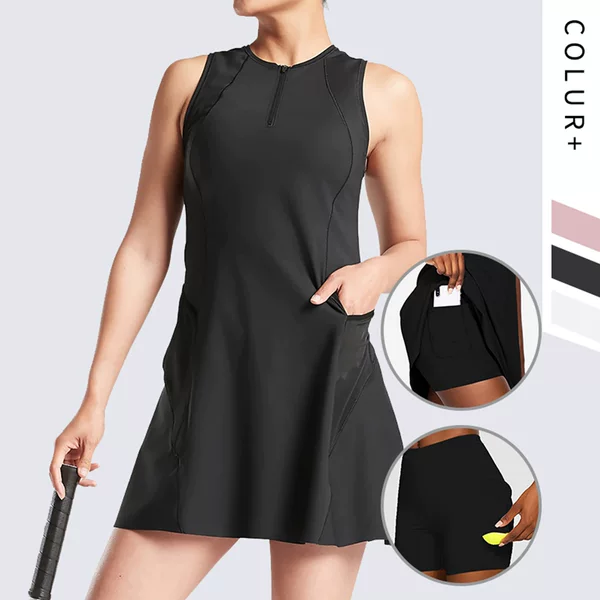 Custom Cross-border Yoga Clothing Tennis Skirt Women's Shorts Quick-drying Anti-light Short Skirt White Sports dress Volleyball Skirt