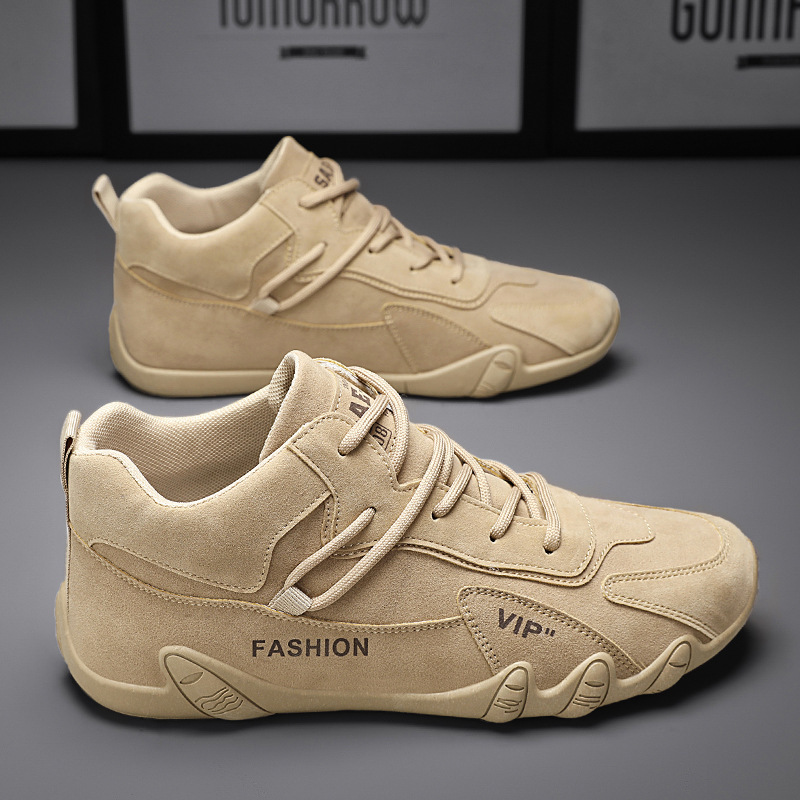 Leather Work Shoes for Men, Autumn and Winter, Waterproof, Non-Slip, Wear-Resistant, Work, Sports, Hiking, Workwear, Fleece-Lined Trendy Shoes