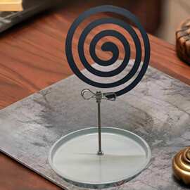 现货磁吸蚊香夹蚊香盘断香夹立架底座室内户外驱蚊便携易用檀香夹