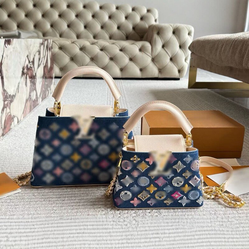 Cross-border Lujia Capucines New Vintage Embroidered Women's Handbag, Shoulder Bag, Crossbody Bag Cross-border Lujia Capucines New Vintage Embroidered Women's Handbag, Shoulder Bag, Crossbody Bag