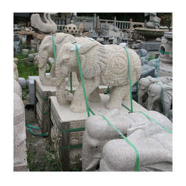 佛山南海平洲家居小象 石雕大象图片 门口元宝象一对