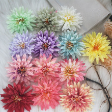 带花芯菊花头 大朵仿真绢布花 DIY家居装饰diy材料7.5cm仿真松针