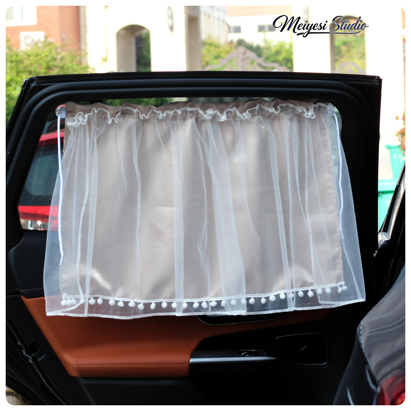 Nuevos productos cortinas de automóviles cortina solar para automóviles de bebé ventana lateral cortina solar tipo ventura cortina solar de cristal satin