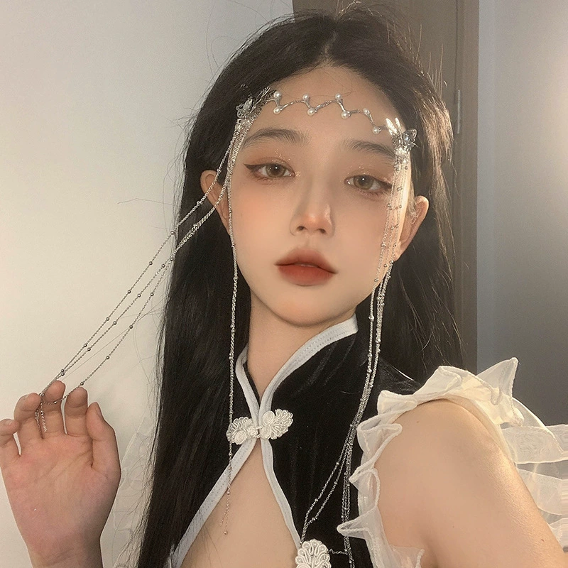 Богемный головной убор цепочка на лоб ретро аксессуары для волос антикварная повязка на голову древний костюм эльф экзотическое сказочное свадебное платье западные регионы