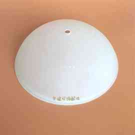 5N灯具配件磨砂条纹玻璃灯罩台灯圆形吸顶灯欧式吊灯灯罩中间小孔