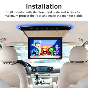 15.6 düym IPS MP5 USB HDMI girişli HD tavan TV monitoru