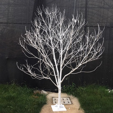 新品天然干树枝树杆装饰枯树白色许愿树橱窗造景婚庆路引道具落地