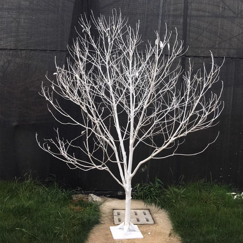 新品天然干树枝树杆装饰枯树白色许愿树橱窗造景婚庆路引道具落地