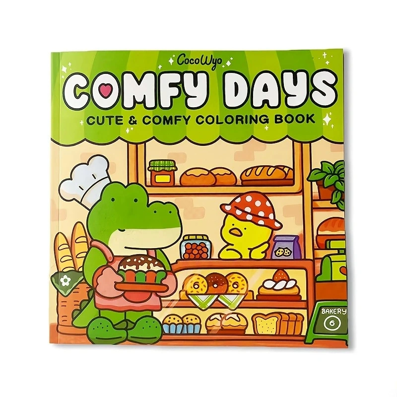 Comdy Days Детская раскраска, Серия милого крокодила, раскраска-граффити оптом