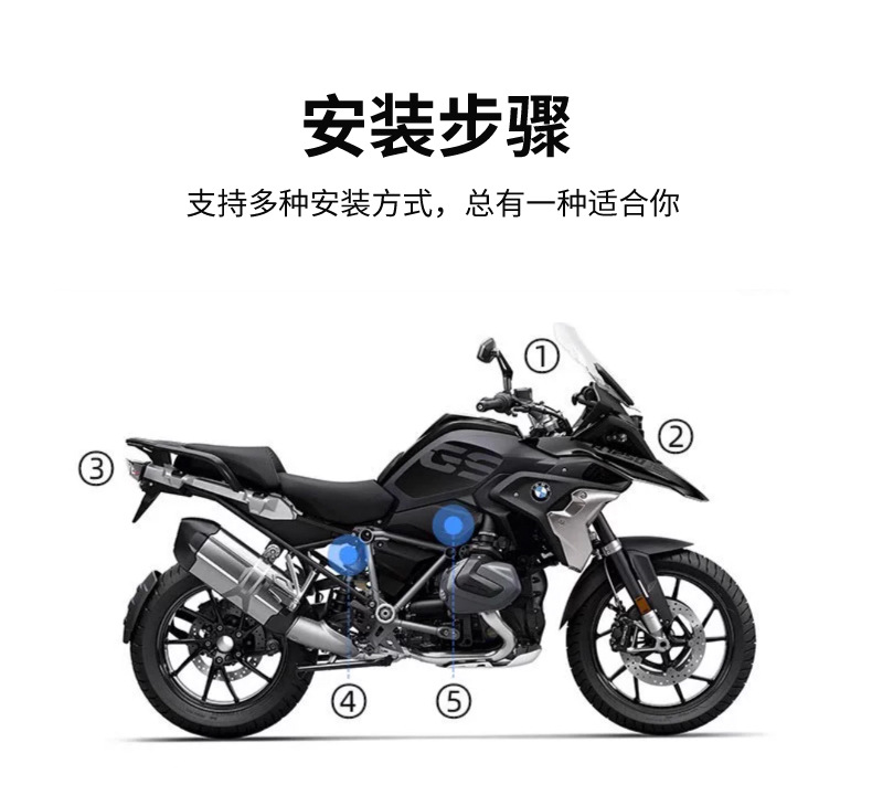 Cross-border motorcycle locomotive riding wireless carplay projection screen 6.25 inch 60 frame navigator driving recorder