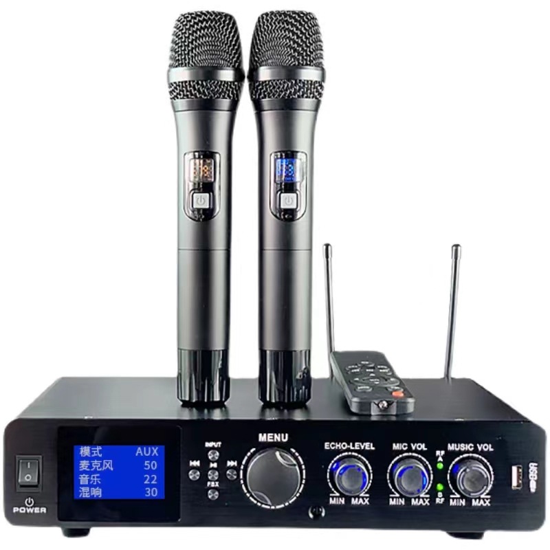 3 - en - 1 amplificador de potencia inteligente de alta potencia multifunción todo en uno dispositivo de efectos de micrófono inalámbrico conjunto de sonido hifi