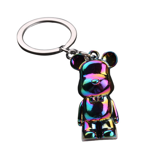 Vicious Bear Keychain Cute Internet Celebrity Cartoon Teddy Bear Figure Ornament Car Keychain Couple Schoolbag Hook