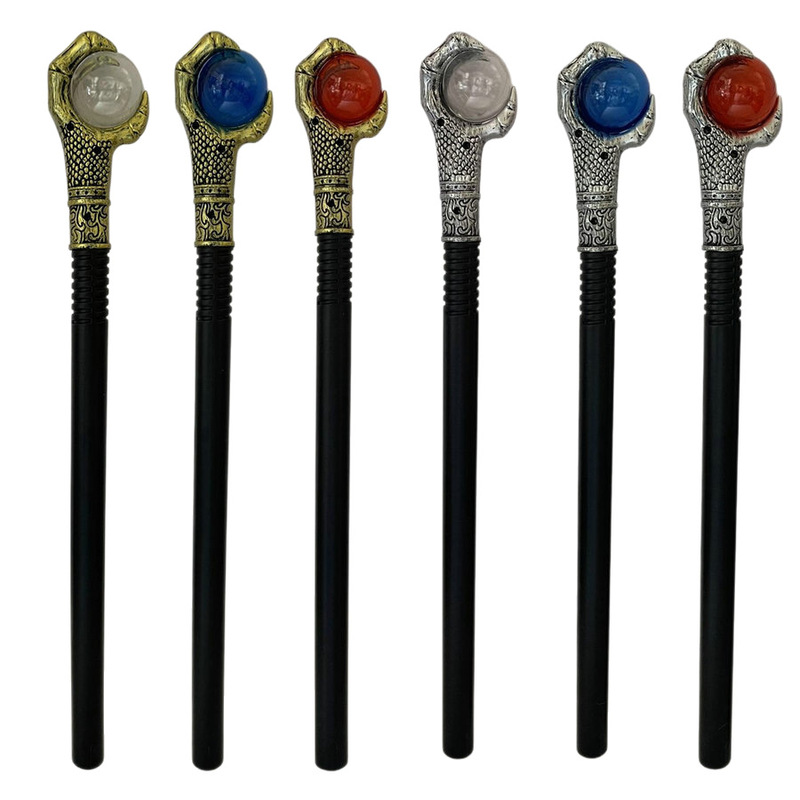 ドラゴン魔女の杖、手杖、プラスチック製の王の杖、武器、COS 映画撮影小道具、悪魔の武器|undefined