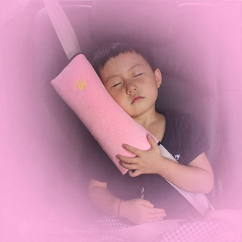 Car Child Large Safety Belt Shoulder Cover 4 Colors Blue Gray Red Yellow Safety Belt Shoulder Strap Faux Fur