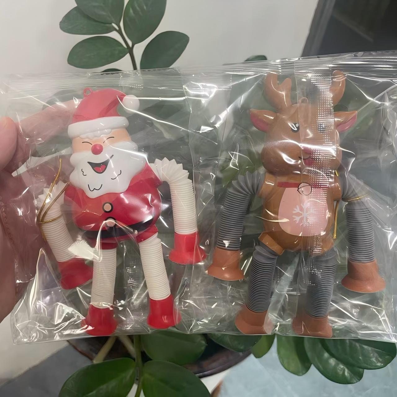 Transfronterizo robot flexible tubo telescópico niño puzzle dibujos animados estirados ventosa interacción padre-hijo creativo juguete descompresión