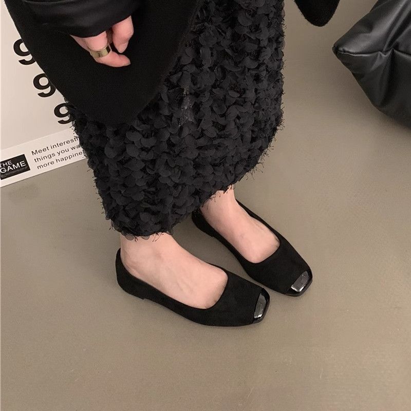 Zapatos de cama plana para mujeres 2026 primavera nuevo temperamento de suela suave zapatos solos zapatos superficiales zapatos franceses suaves zapatos de noche