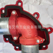 镀锌管道沟槽式弯头维抢修理专用哈夫节90度正弯全密封抱箍堵漏器