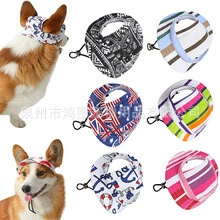 2025 Amazon новый цвет собаки холст шляпа летняя шляпа от солнца шляпа домашнее животное шляпа маленькая, большая шляпа