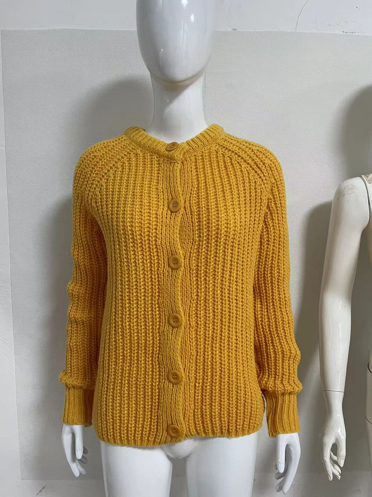 Long Sleeve Sleeve Length Wholesale Women's Casual Solid Color Long Sleeve Sweaters & Cardigans