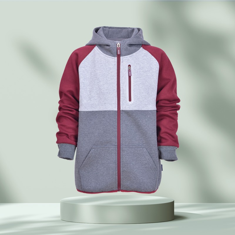 Primary and secondary school British style uniforms, light gray spring and autumn sports suits, primary school students' hooded baseball suits 