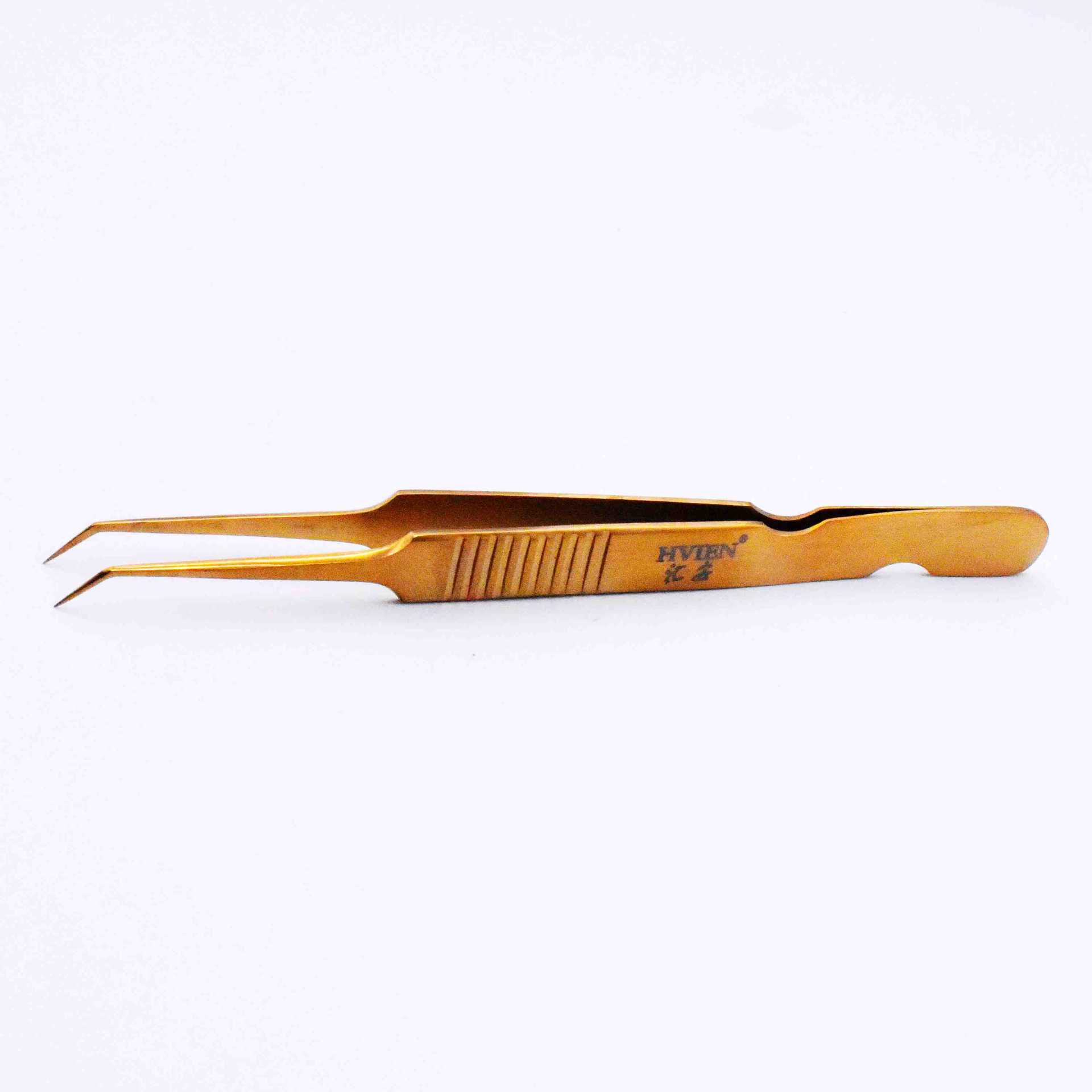 厂家供应高精密嫁接睫毛开花镊子304不锈蓝色金羽夹 新款皇后夹