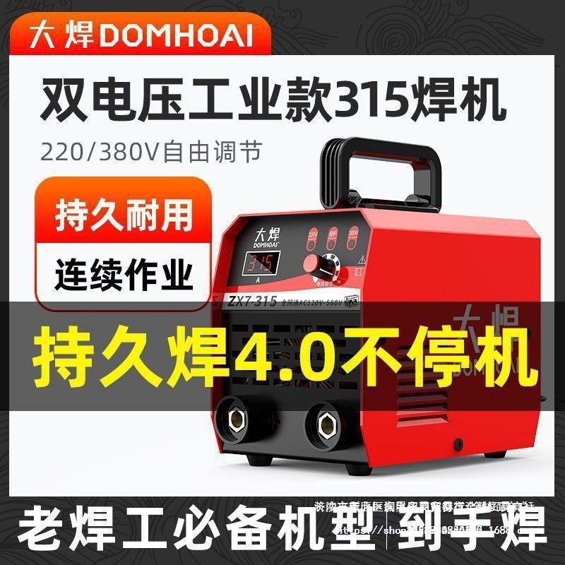 大焊日本技术250小型家用电焊机315工业级多扳机直流全铜焊机全套
