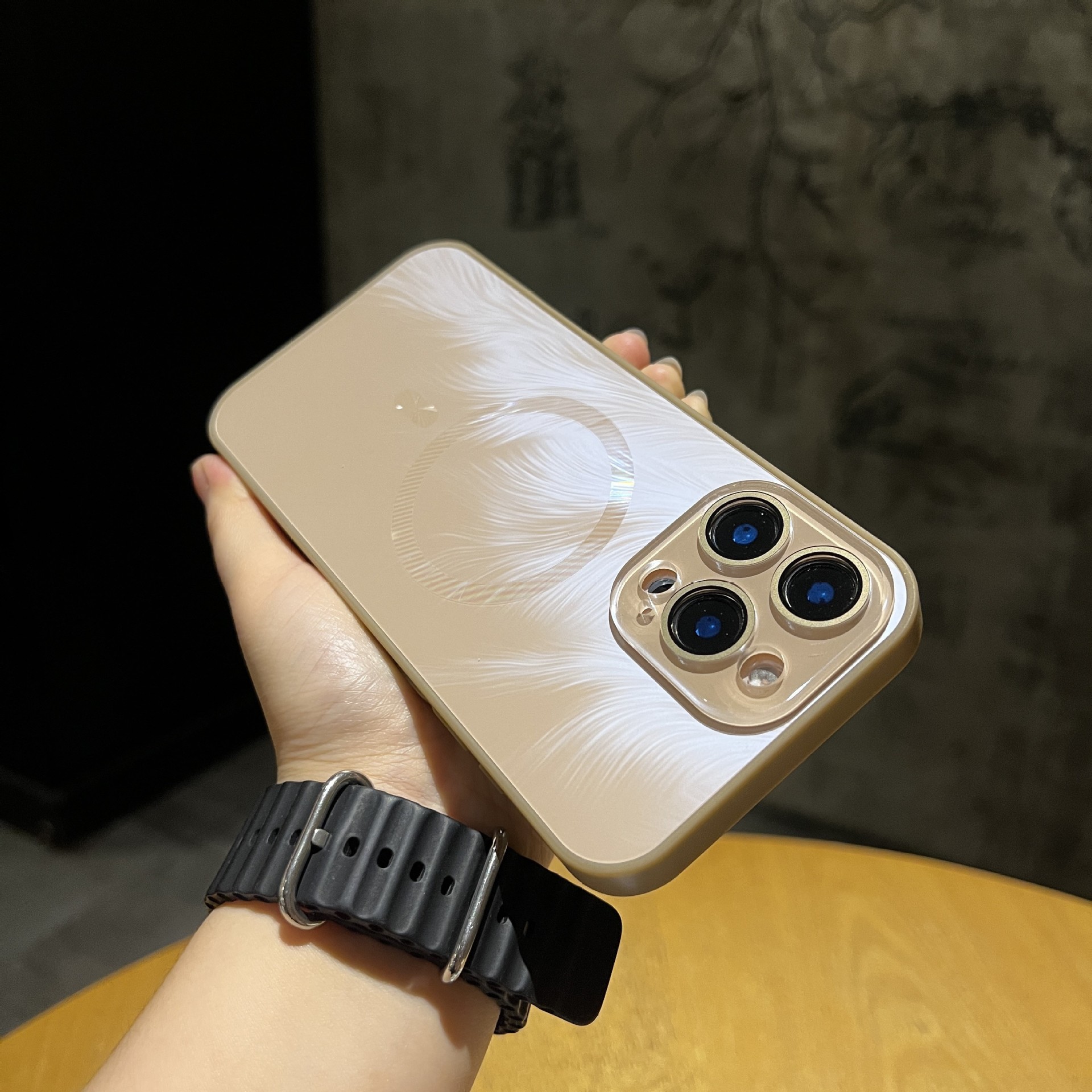 Advanced Feather Hilo magnético Apto iPhone16ProMax Apple 14 Funda para teléfono móvil 15 Nuevo estilo 13 Ventana pequeña 16