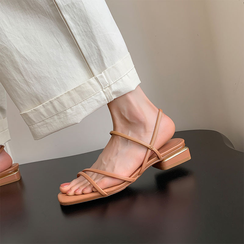 CHIKO Lacey Open Toe Block Heels Heeled Sandals