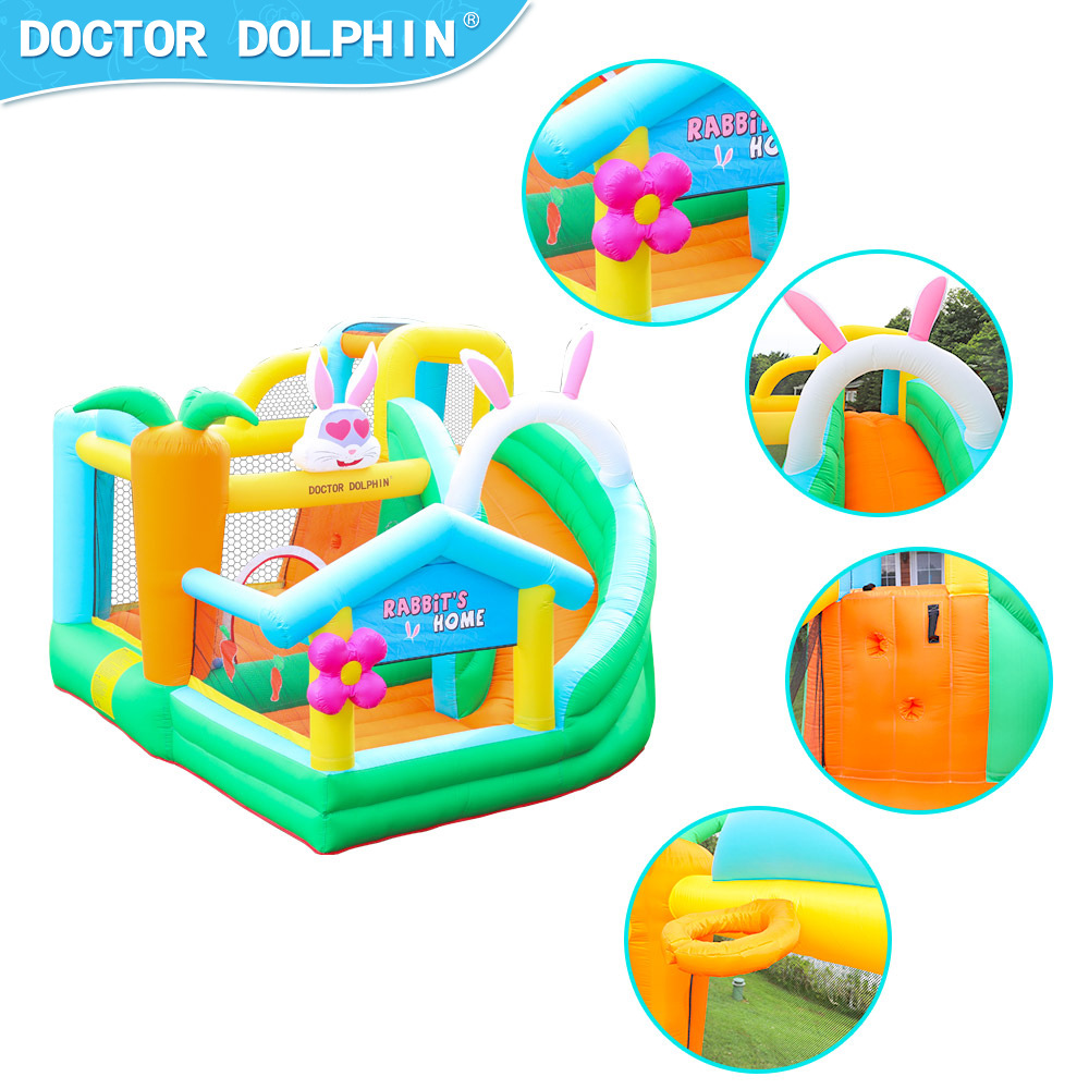 Doctor Dolphin | Castillo inflable niños pequeños saltando cama casa inflable Castillo diapositiva inflable Castillo ola piscina