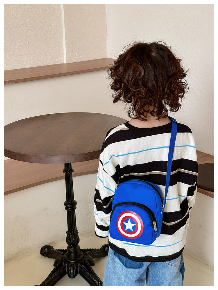 2023 Children's Casual crossbody Bag, New cartoon small crossbody bag for primary school students, portable mobile phone coin purse for boys' Outing undefined