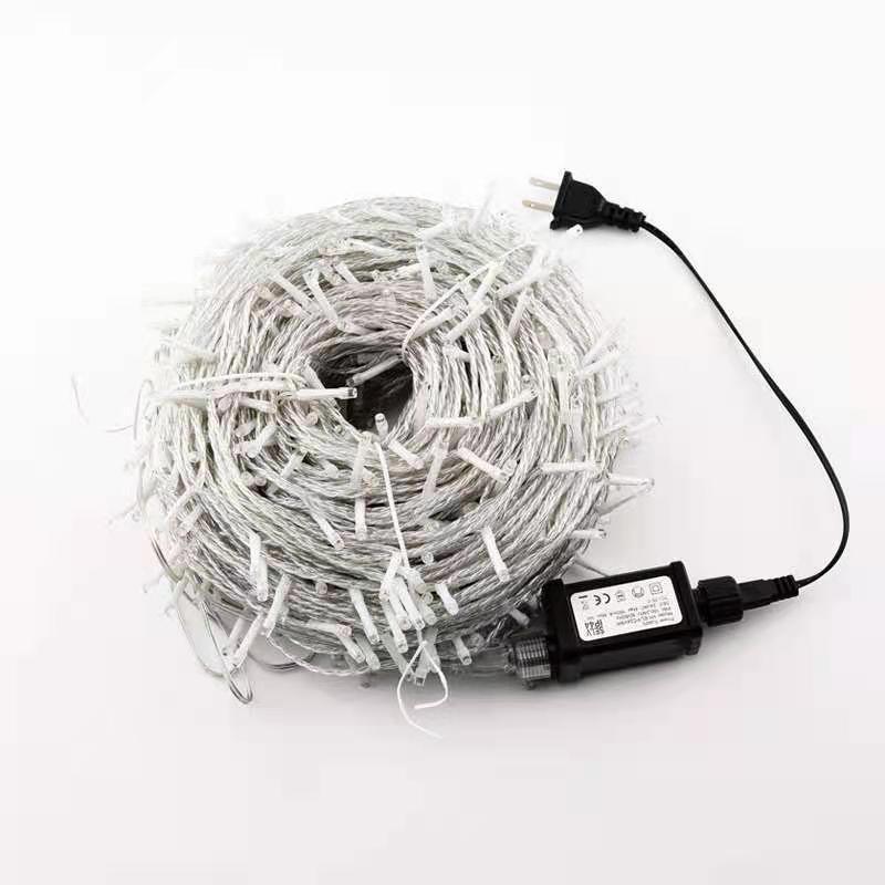 Transfronterizo a prueba de agua led string iluminación de la calle alrededor de la decoración de árboles pequeñas luces de color llenas de estrellas festivas decoración de aleros luz