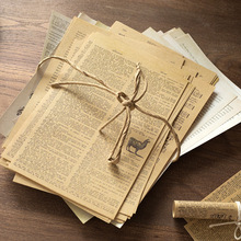 复古英文手稿素材纸牛皮纸背景手账日记装饰打底纸书信件报纸拼贴