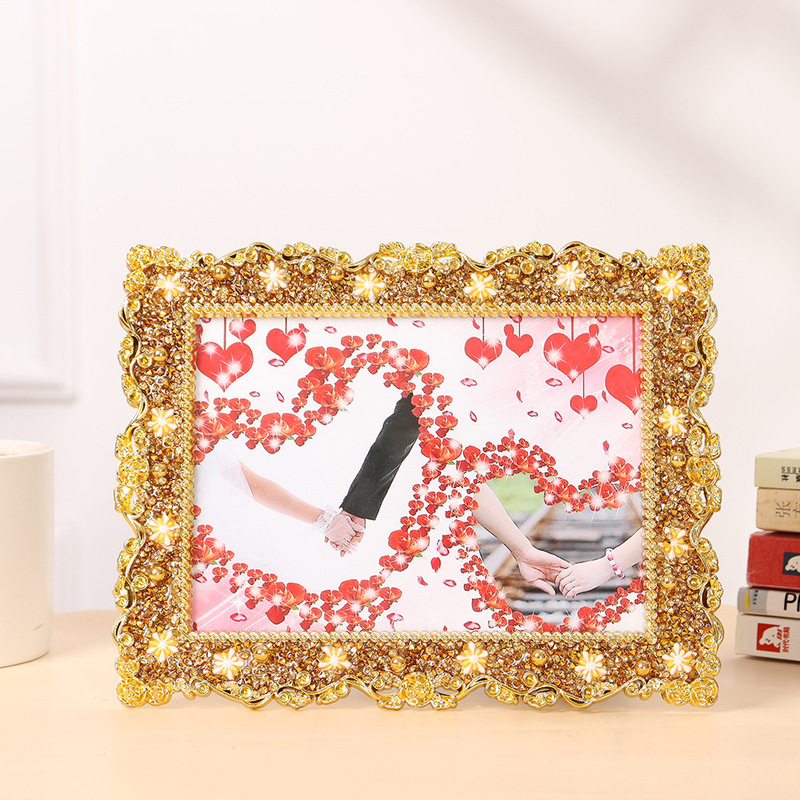 2043 Small Flower Photo Frame Rectangular 5-Inch 6inch 7inch Ins Style Niche Design Couple Wedding Photo Frame Display Stand 2043 Small Flower Photo Frame Rectangular 5-Inch 6inch 7inch Ins Style Niche Design Couple Wedding Photo Frame Display Stand
