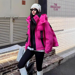European down Jacket Women's 2025 Winter New Thickeneded Street Fashion Brand High-End Simple Bread Jacket