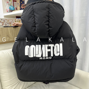 Children's down Jacket American Style Boy and Girl Baby Medium and Large Kidsren Couple Warm Duck down Short Jacket Korean Style Windproof