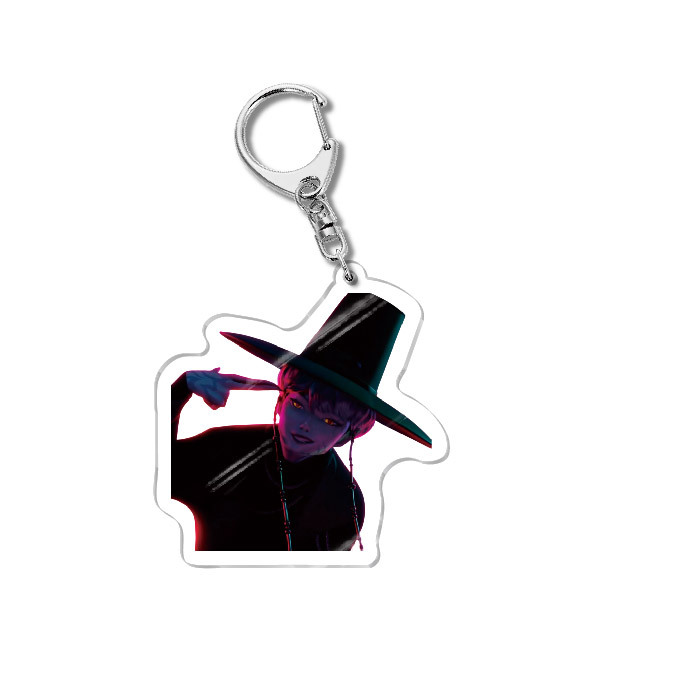 Kpop Demon Hunters Caza de Brujas Acrílico Colgante de llaveros Joyas Creativas Regalos