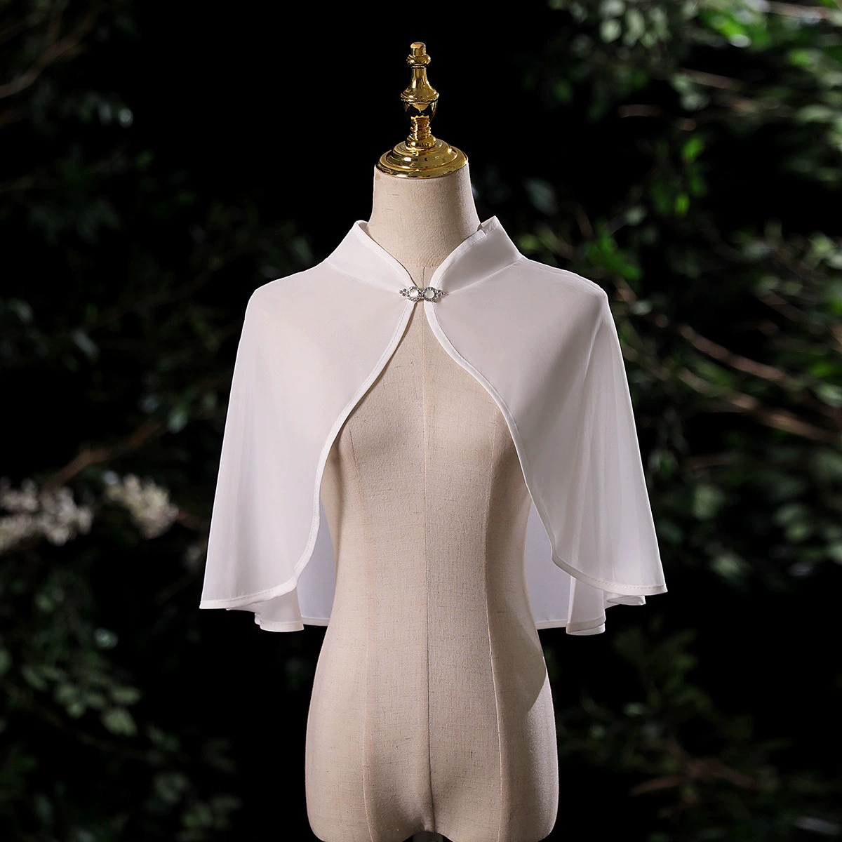Европейская и американская внешняя торговля невесты Летняя шифоновая рубашка Шаль Воротник вечернее платье аксессуары крышка жилет мыс трансграничная Оптовая