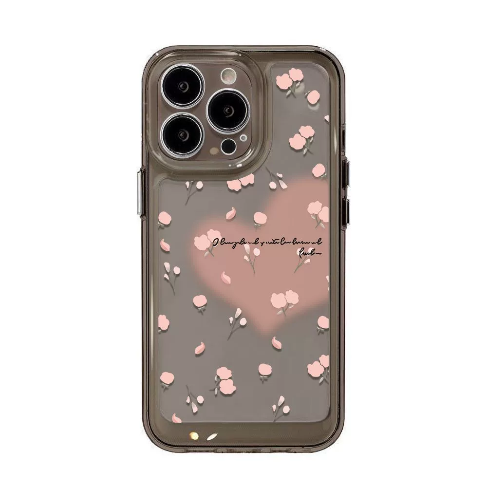 Чехол для телефона Apple фуксия совместимый, цветок, iPhone 14/15, в цветочек, iphone, 17promax
