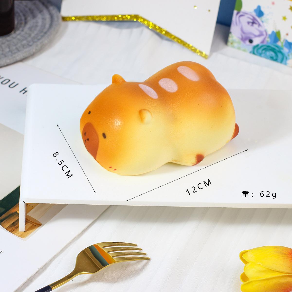 Слизь, PU игрушка, антистресс, хлеб