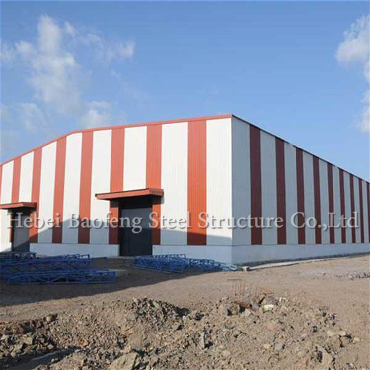 钢结构仓库出口 生产免费设计图纸 单/连跨钢结构建筑 H型钢Z形钢