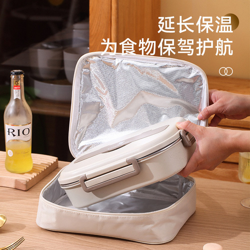 Yan portable lunch box insulation bag student picnic aluminum foil cold ice bag office worker portable lunch bag lunch box bag